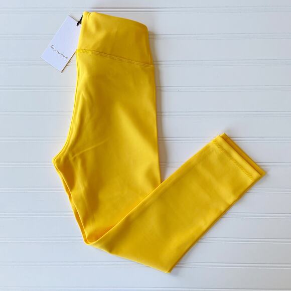 Revolve Lovewave Yellow Luka High Waist Cropped Athletic Workout Yoga Legging - Picture 3 of 10